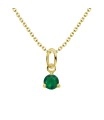 May Birthstone Silver Necklace SPE-5714